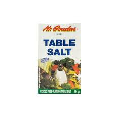 Mr. Goudas table salt